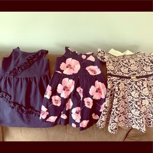 2T Janie & Jack Girls Dresses (3) Bundle